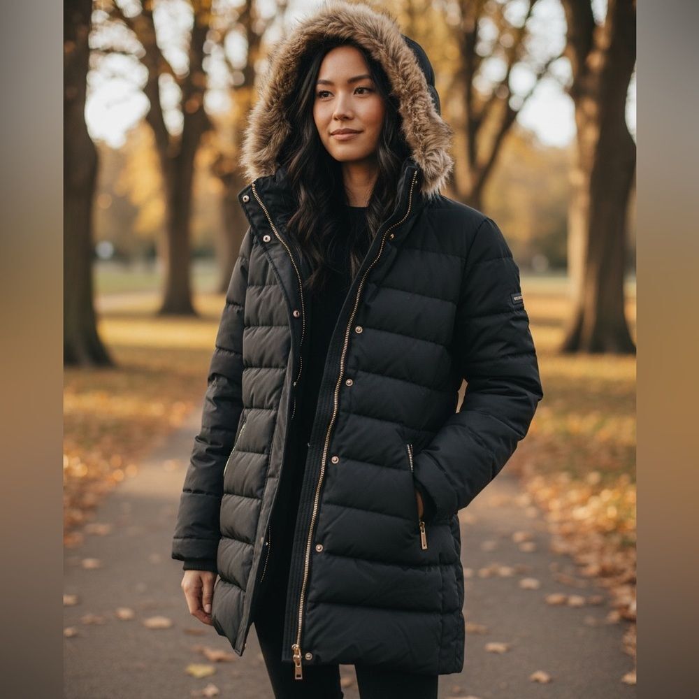 Michael Michael Kors Black Down Filled Parka